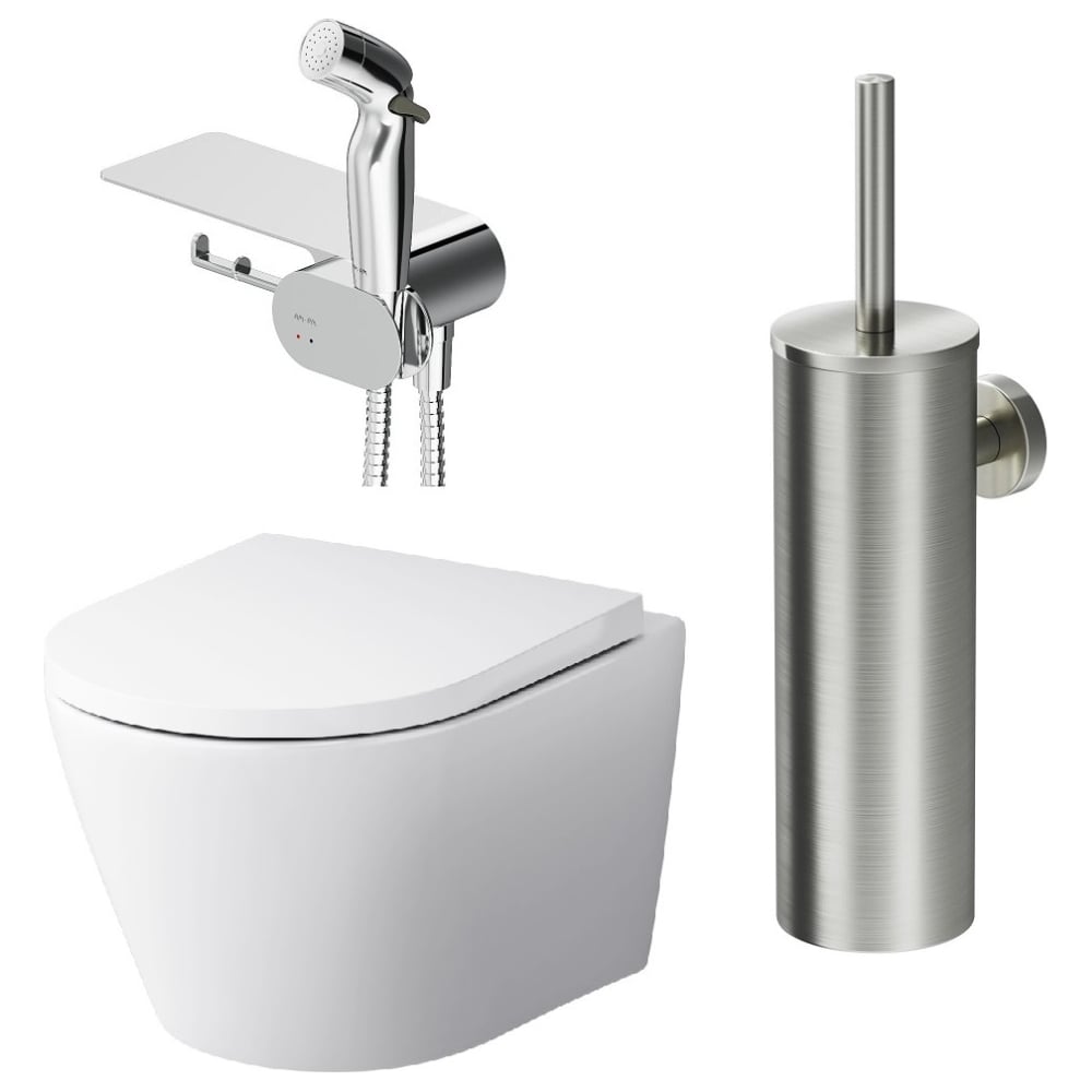 Изображение товара Подвесной унитаз с гигиеническим душем AM.PM Sense CK74H0403W