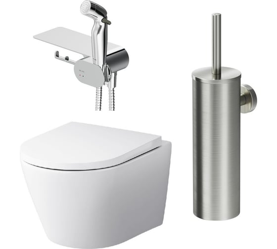 Изображение товара Набор: подвесной унитаз с гигиеническим душем AM.PM Sense CK74H0403W