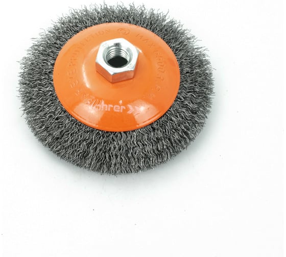 Изображение товара Кордщетка коническая мягкая, 115 мм, толщ. проволоки 0.3 мм для УШМ Bohrer 36300115