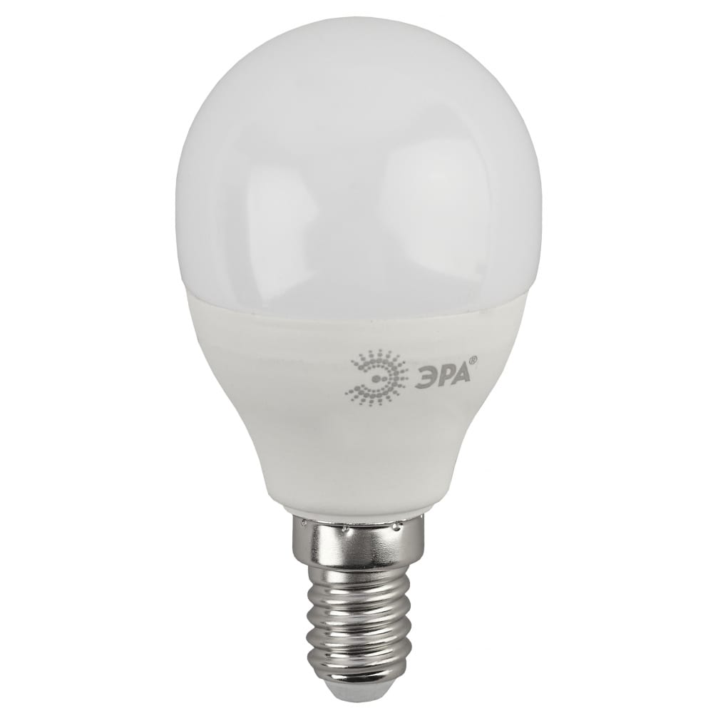 фото Светодиодная лампа эра eco led p45-10w-827-e14, шар, теплый б0032968