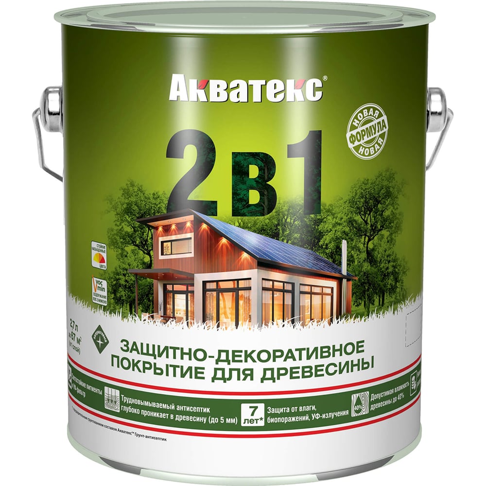 Защитно-декоративное покрытие Акватекс акватекс 257220