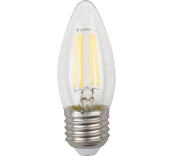 Изображение товара Светодиодная лампа ЭРА F-LED B35-7W-827-E27 филамент, свеча, теплый Б0027950