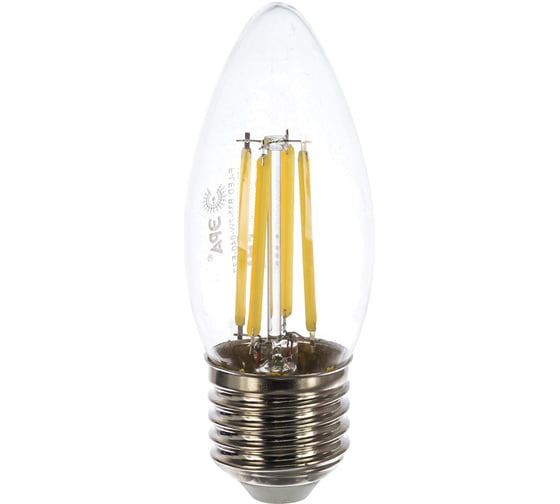 Изображение товара Светодиодная лампа ЭРА F-LED B35-7W-840-E27 филамент, свеча, нейтральный Б0027951