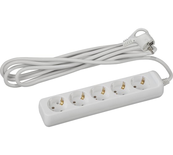 Изображение товара Удлинитель ЭРА U-5e-3m Россия c заземлением, 3х1мм2, 16А, ПВС, 5гн, 3м Б0028376