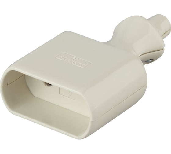 Изображение товара Кабельная розетка ЭРА R2 б/з 6A прямой ввод белая Б0019185