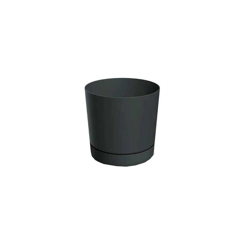 Изображение товара Кашпо Prosperplast d POP150-S433 с поддоном 14.8 см антрацит