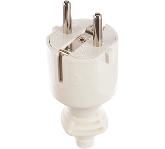 Изображение товара Вилка ЭРА V4W c/з 16A прямой ввод белая Б0019188