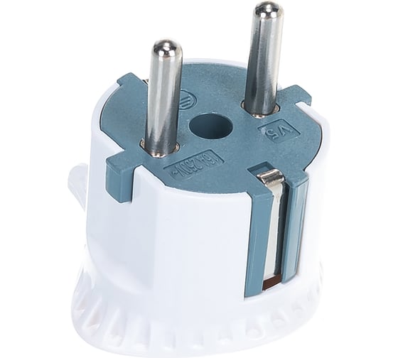 Изображение товара Вилка ЭРА V5 плоская c/з 16A прямой ввод белая Б0019192