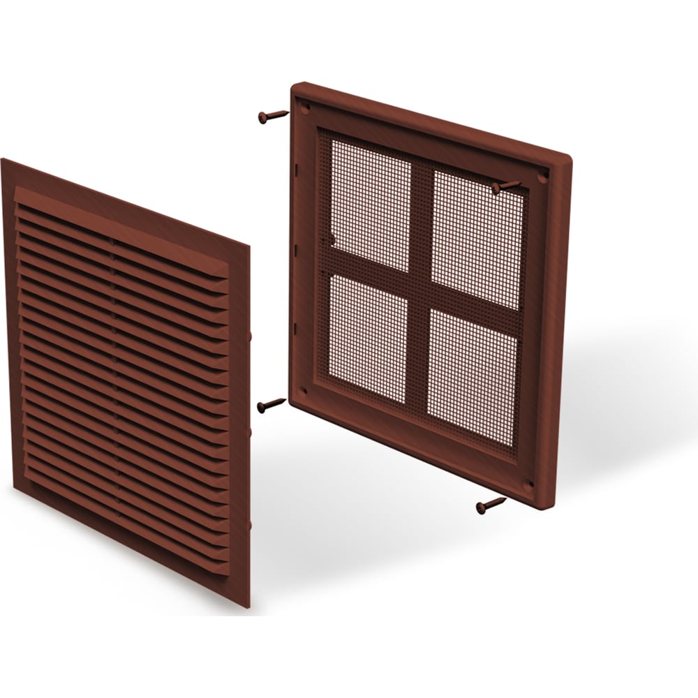 Изображение товара Решетка seria1 wood red Zernberg 2020 - квадратная внутренняя система вентиляции