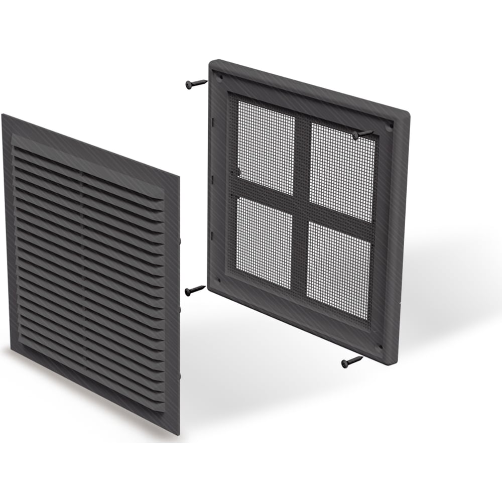 Изображение товара Решетка seria1 wood gray Zernberg 2020 внутренняя с москитной сеткой