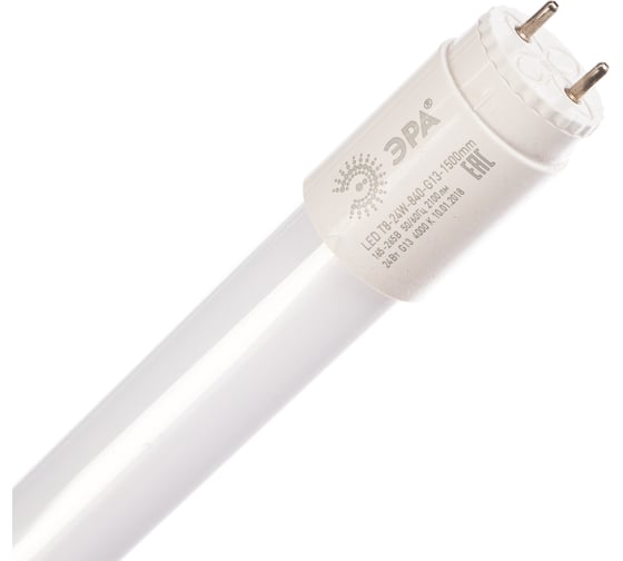 Изображение товара Светодиодная лампа ЭРА LED T8-24W-840-G13-1500mm, трубка стеклянная, нейтральный Б0033006