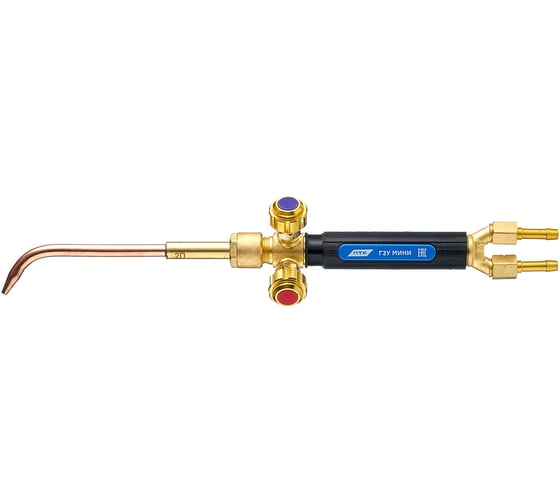 Изображение товара Сварочная горелка ПТК Г3У МИНИ (№2П,3П) пропановая, с цельнотянутыми наконечниками 00000036247