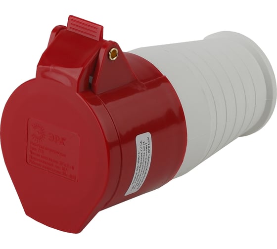 Изображение товара Переносная розетка ЭРА 215 3Р+РЕ+N 16А 380В IP44 Б0032863