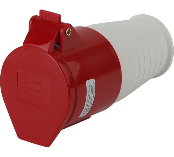 Изображение товара Переносная розетка ЭРА 224 3Р+РЕ 32А 380В IP44 Б0032865