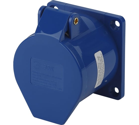 Изображение товара Стационарная внутренняя розетка ЭРА 423 2Р+РЕ 32А 220В IP44 Б0032871