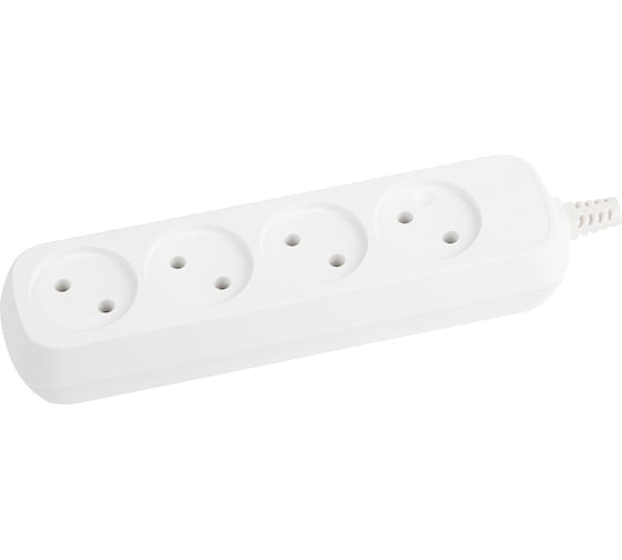 Изображение товара Колодка ЭРА KX-4 4 розетки, без зазeмления Б0028332