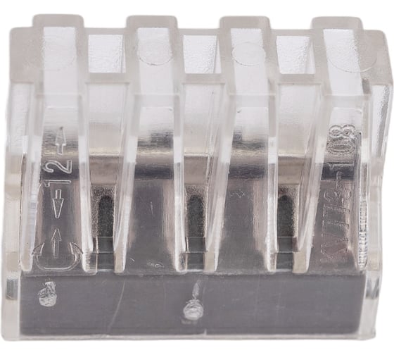 Изображение товара Строительно-монтажная клемма (СМК) ЭРА NO-222-22 модель 108, 8 отверстий, 1.0-2.5мм2, 50 шт Б0033396