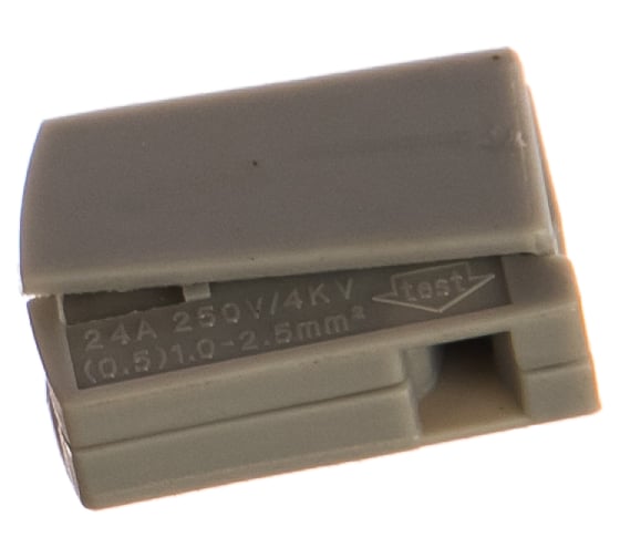 Изображение товара Строительно-монтажная клемма (СМК) ЭРА NO-222-30 модель 111, проходная на 1 проводник, 1.0-2.5мм2, 4 штуки Б0033403