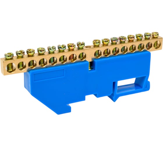 Изображение товара Шина N ноль на DIN-изоляторе ЭРА NO-222-49ШНИ-6х9-16-Д-синий 10 шт. Б0033430