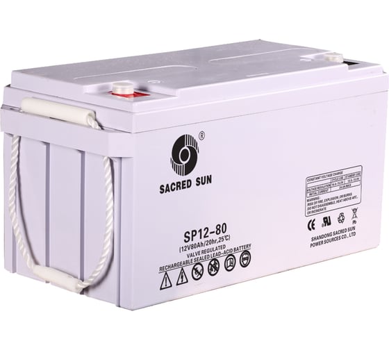 Изображение товара Аккумуляторная батарея SACRED SUN SP12-80 80-10 00-00003745