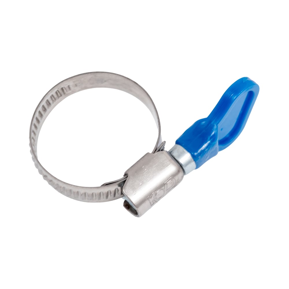 Изображение товара Обжимной хомут TIM из нержавеющей стали, 20-32 мм, с бабочкой 771991