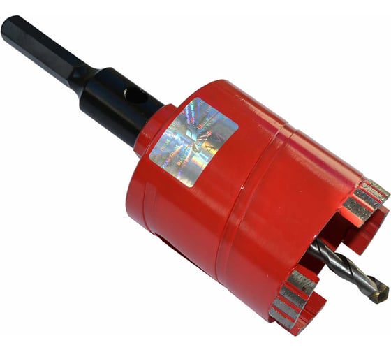 Изображение товара Сверло Алмазное Сегментное сухое Diam 68xM16-HEX 12 мм Подразетник серия Мастер (бетон) 311116