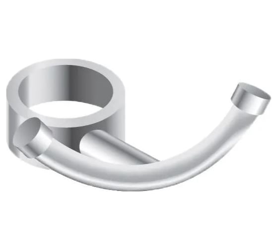 Изображение товара Вешалка крючок с кольцом для полотенцесушителя TIM d25-32 TIM (14820) 772501