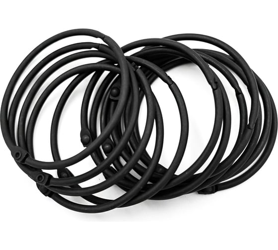 Изображение товара Кольца для штор Bath Plus decor collection (черный матовый)12 шт KDC-10