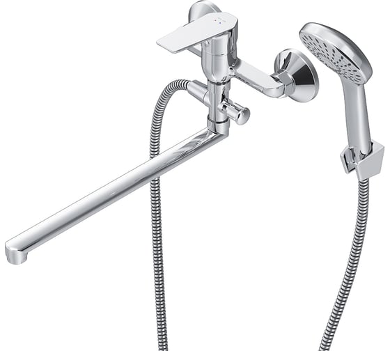 Изображение товара Смеситель д/ванны/душа AM.PM Gem излив 325 мм, душевой набор, хром F90A90100