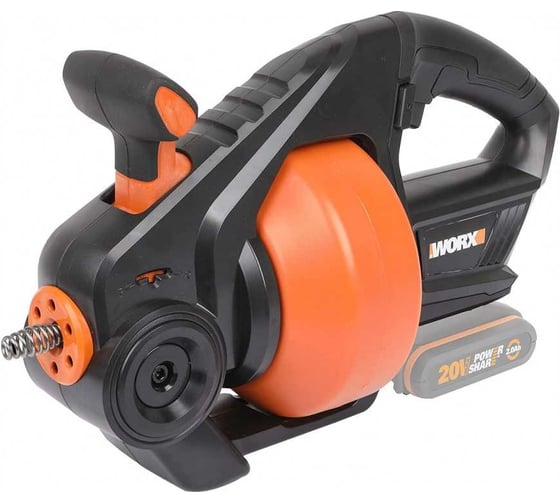 Изображение товара Устройство для прочистки труб WORX аккумуляторное, 20 В, без АКБ и ЗУ, коробка WX891.9