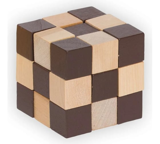 Изображение товара Деревянная головоломка DELFBRICK DLS-05 Змейка, 1 элемент 496498