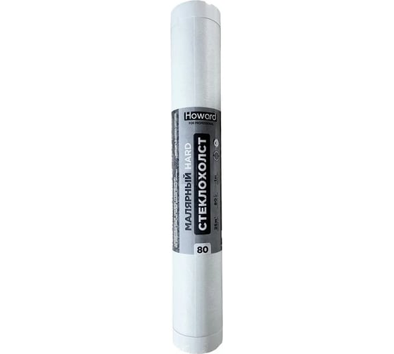 Изображение товара Малярный стеклохолст, армированный сеткой HOWARD Hard 80г/м2, 1м х 25м ЦБ-00003510
