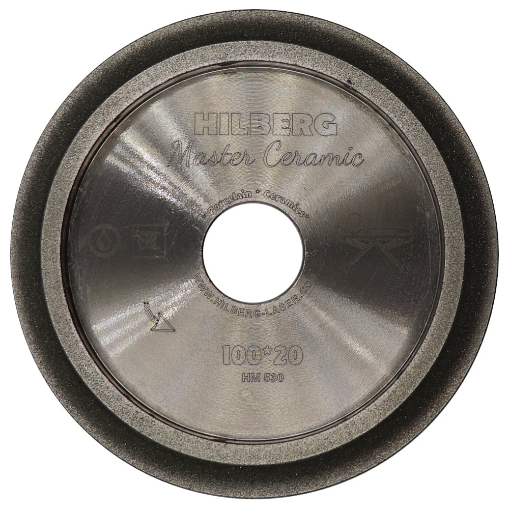 Изображение товара Диск алмазный для скругления края плитки Master Ceramic 100х20 мм Hilberg HM530