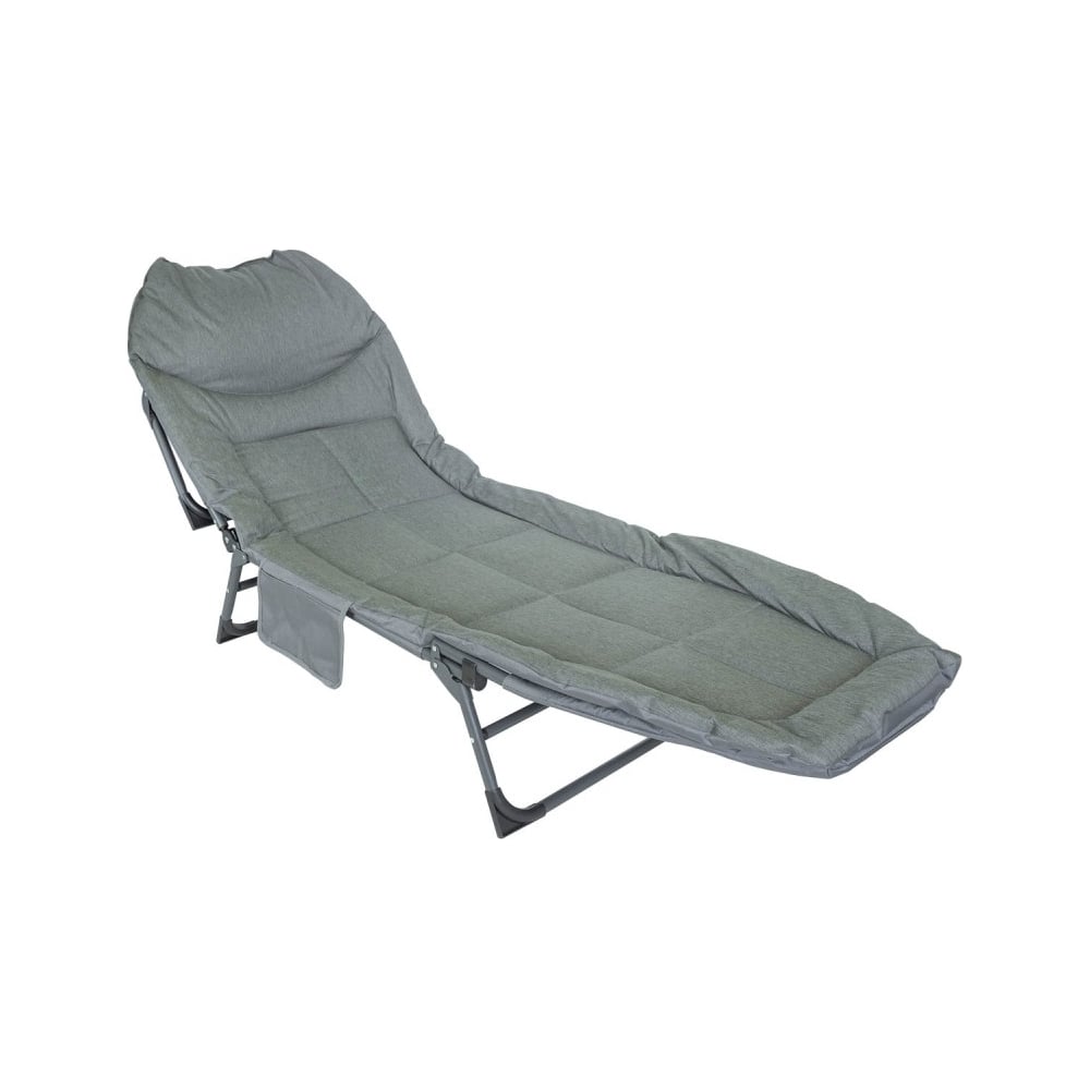 Изображение товара Складной шезлонг Forsage 200x64x32 см с матрасом и стальным каркасом