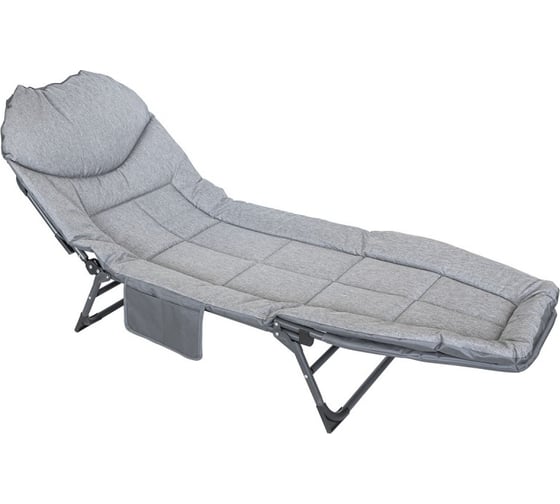 Изображение товара Складной шезлонг F-FG-HY-8008G (52530) 32x64x200см, макс. нагрузка 200кг, серый