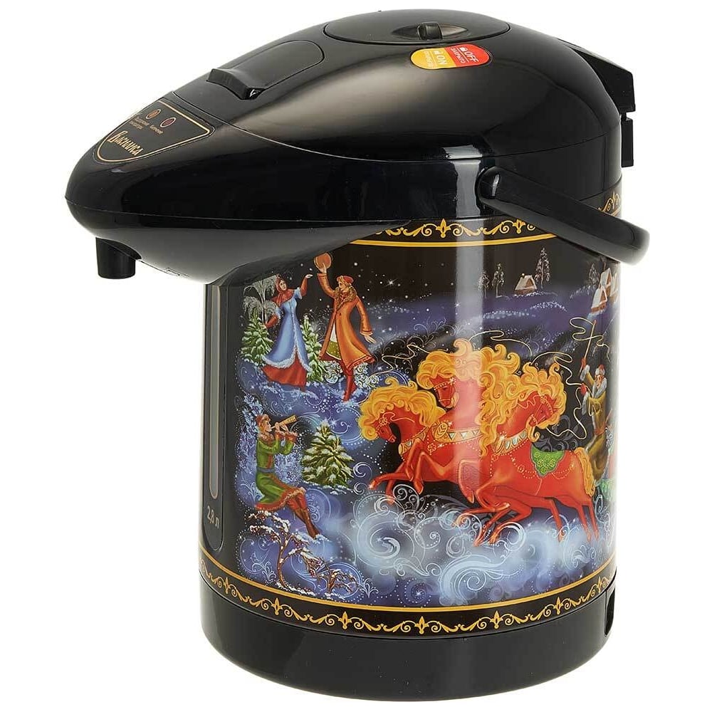 Изображение товара Чайник-термос ВАСИЛИСА 2.8 л ВА-5003 черный 750 Вт нержавеющая сталь