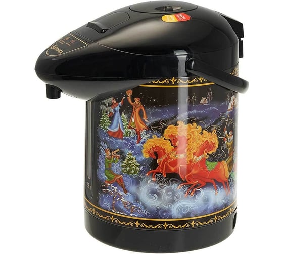 Изображение товара Чайник-термос ВАСИЛИСА 2.8 л ВА-5003 Тройка черный 750 Вт, внутренняя емкость нержавеющая сталь 6 0R-00001960