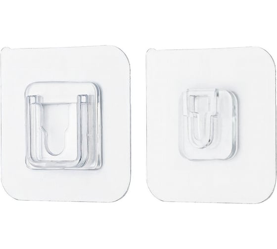 Изображение товара Держатель-крючок настенный МУЛЬТИДОМ. 3 шт. Размер 6x6 см. VL27-245