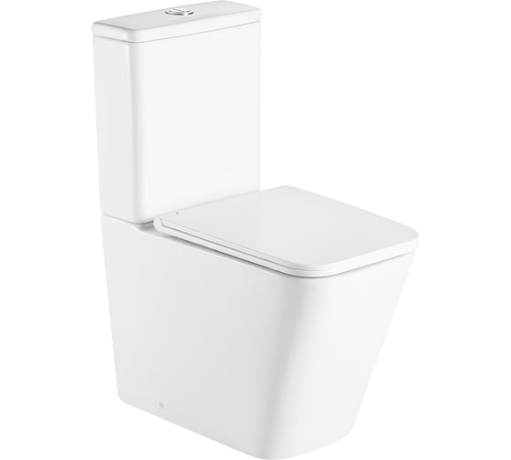 Изображение товара Унитаз-компакт безободковый D&K DK Berlin, 610345825мм, сиденье микролифт, белый DT1437016