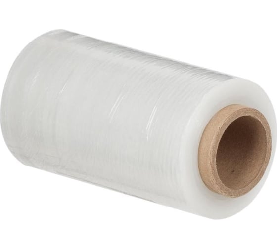 Изображение товара Стрейч-пленка ООО Комус для ручной упаковки, первичное сырье, 20 мкм, 12.5 см, 125 м, 0.29 кг нетто, 12 шт. в упаковке 1800425