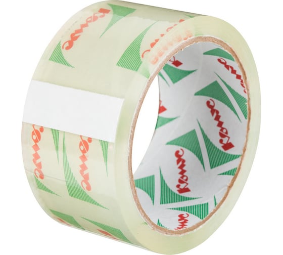 Изображение товара Упаковочная клейкая лента Комус 48 мм, 50 м, 45 мкм, кристально-прозрачная 161984