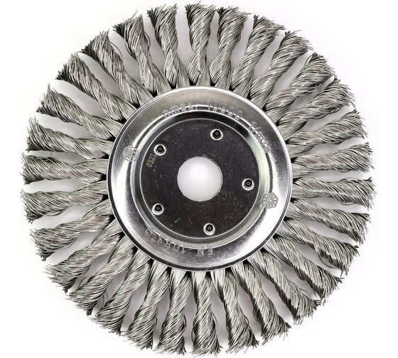 Изображение товара Щетка дисковая жгутовая 178x13x22.2 мм, ворс нержавеющая сталь 0.50 мм OSBORN 653.351-0208