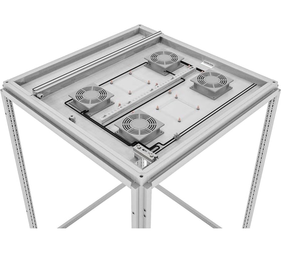 Изображение товара Двухсекционная вентиляторная панель УЗОЛА RS52 60.80 4 вентилятора, терморегулятор UR7710406080