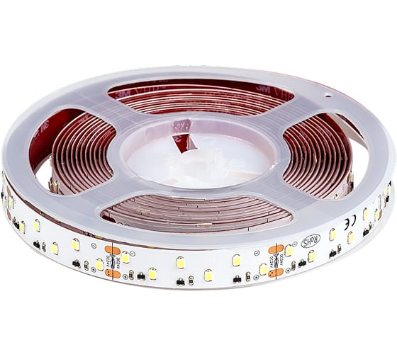 Изображение товара Светодиодная лента MAKSBRIGHT 5м, 24в, 27вт/м, 96д/м, ip33, 2200лм/м, холодный белый, 16мм, MB-R96ER-2835-CW-S