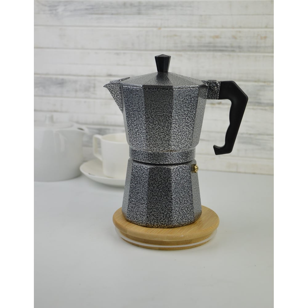 Изображение товара Кофейник Bikson на 6 чашек СП6061 гейзерный из нержавеющей стали