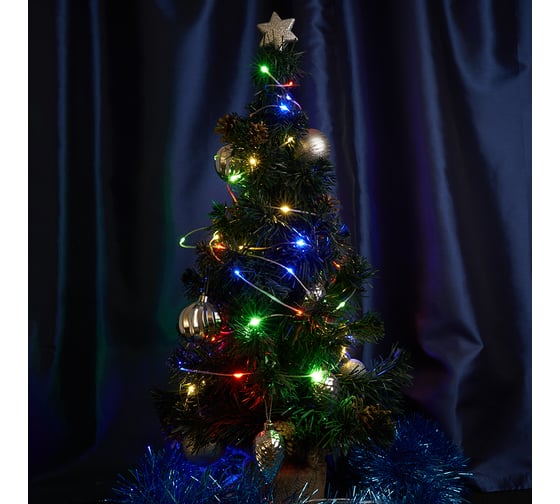 Изображение товара Светодиодная гирлянда FERON cl578 линейная роса 220v мультиколор c питанием от сети, 48621