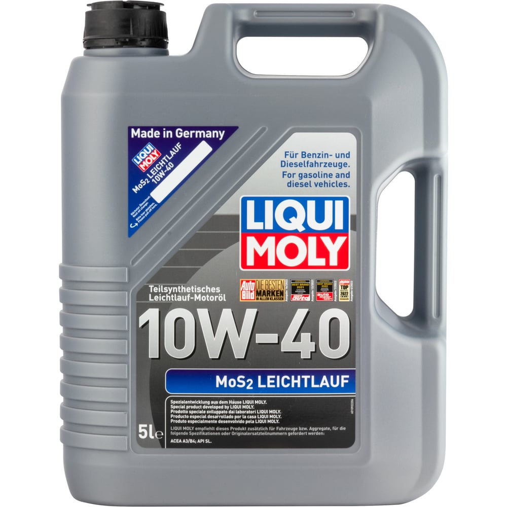 Изображение товара Полусинтетическое моторное масло LIQUI MOLY MoS2 Leichtlauf 10W-40 5л