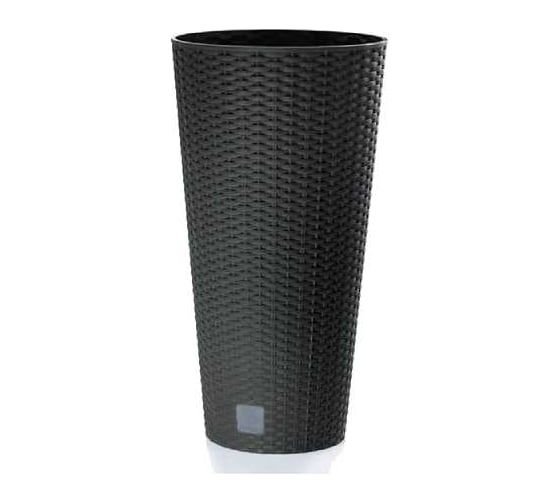 Изображение товара Кашпо Prosperplast d RTUS250-S433 высокое RATO TUBUS d 25 h 47,6 см 9 л антрацит с вкладышем 069957