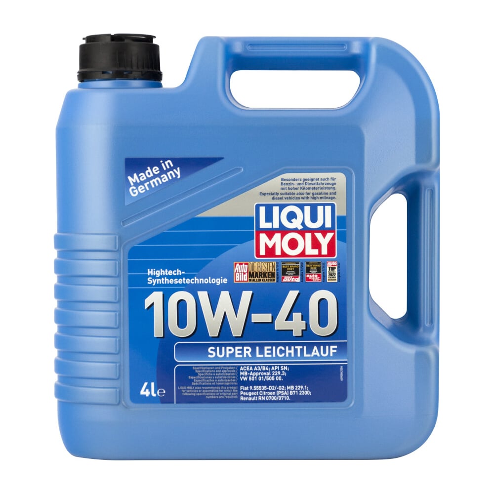 Изображение товара Моторное масло LIQUI MOLY Super Leichtlauf 10W-40 синтетическое 4л