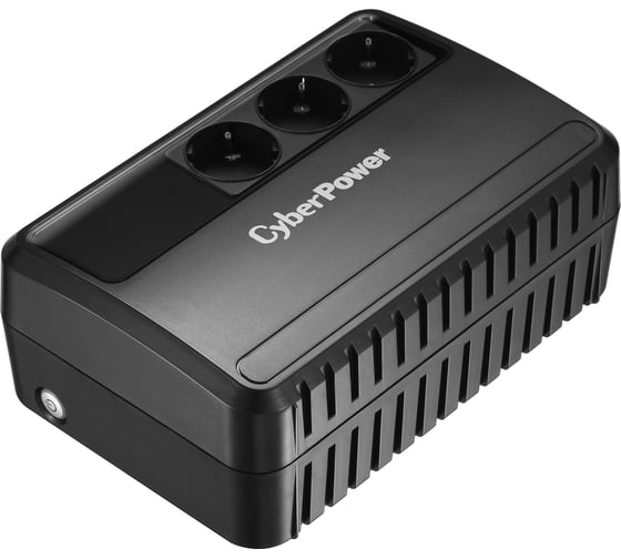 Изображение товара Источник бесперебойного питания CYBERPOWER line-interactive 600va/360w (3 euro) BU600E